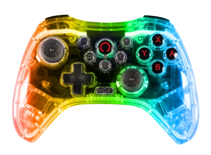 Manette sans fil Crystal pour Nintendo Switch et PC