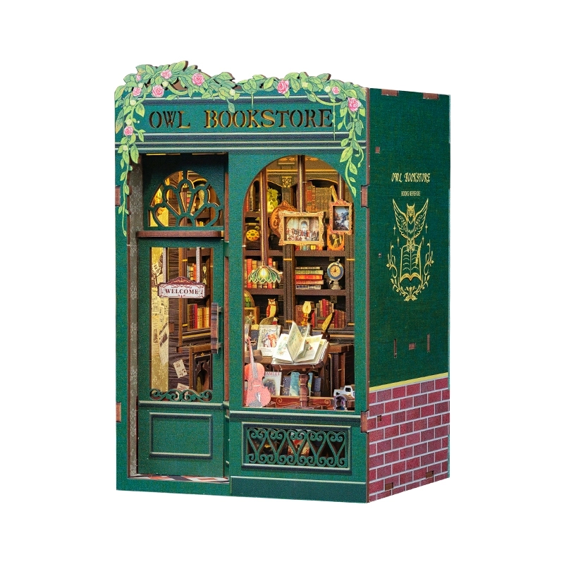 BOOK NOOK - LIBRAIRIE DU HIBOU - DÉCOR MINIATURE
