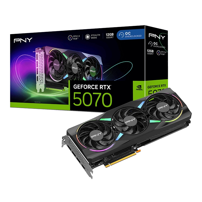 PNY CARTE GRAPHIQUE RTX 5070 12GB ARGB OC