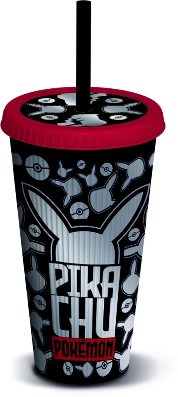 TUMBLER AVEC PAILLE POKEMON METAL 790ML