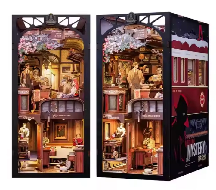 BOOK NOOK - AFFAIRE MYSTÉRIEUSE DU TRAIN - DÉCOR MINIATURE