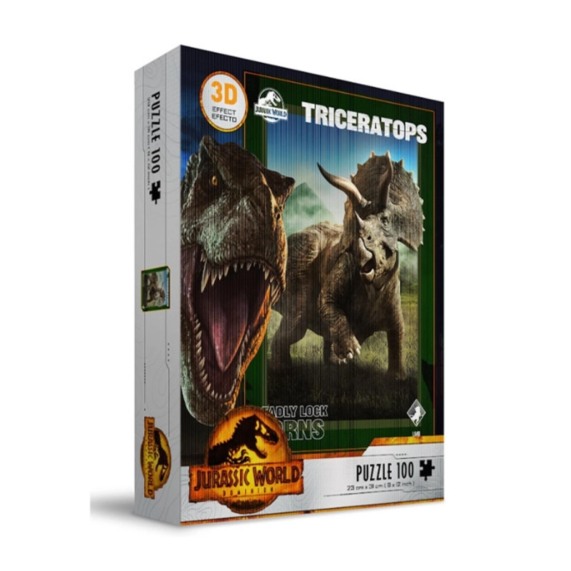 PUZZLE EFFET 3D JURASSIC - TRICE