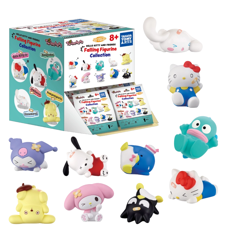 TWINCHEES FIGURINE HELLO KITTY & FRIENDS FALLING