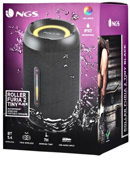NGS SPK BT ROLLER FURIA 2 TINY BLACK 20W