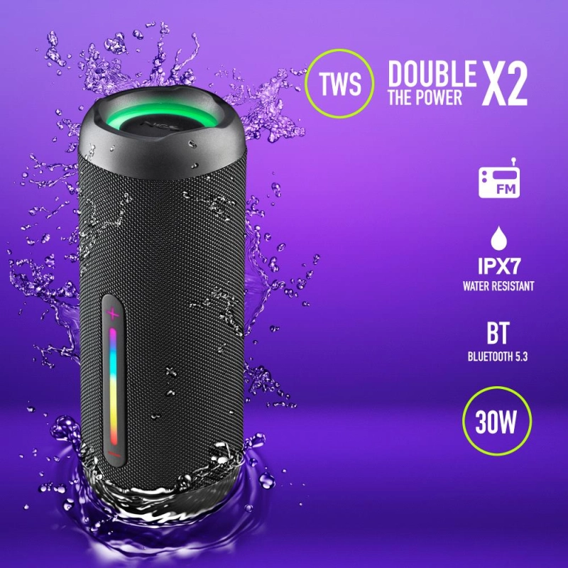 NGS SPK BT ROLLER FURIA 2 TINY BLACK 20W