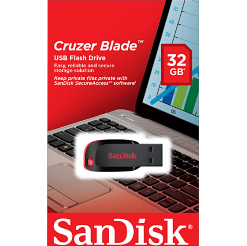 SANDISK CLE USB 16Go 2.0 CRUZER BLADE