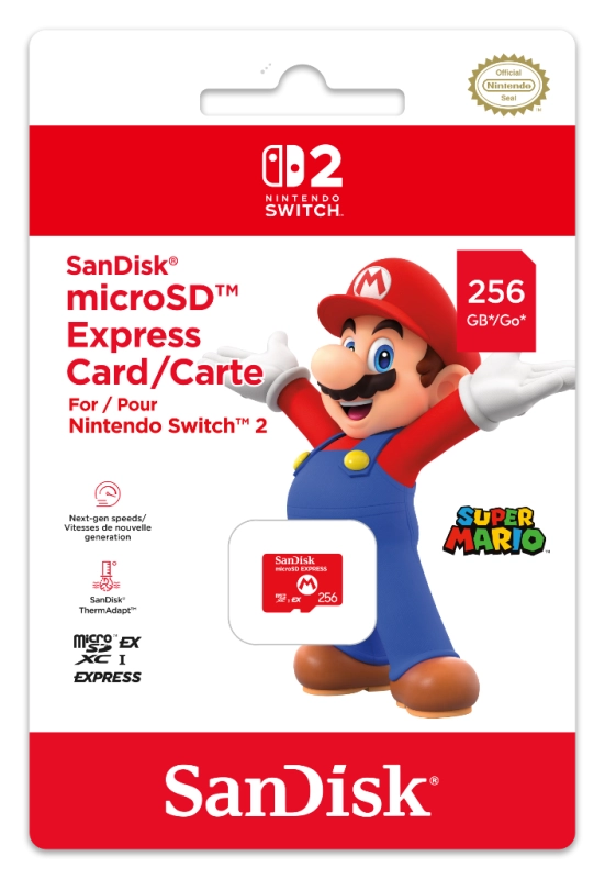 SWITCH 2 MICRO SD EXPRESS 256 Go SanDisk