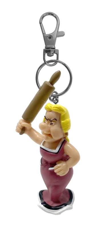 PORTE-CLES ASTERIX PORTANT UN SANGLIER