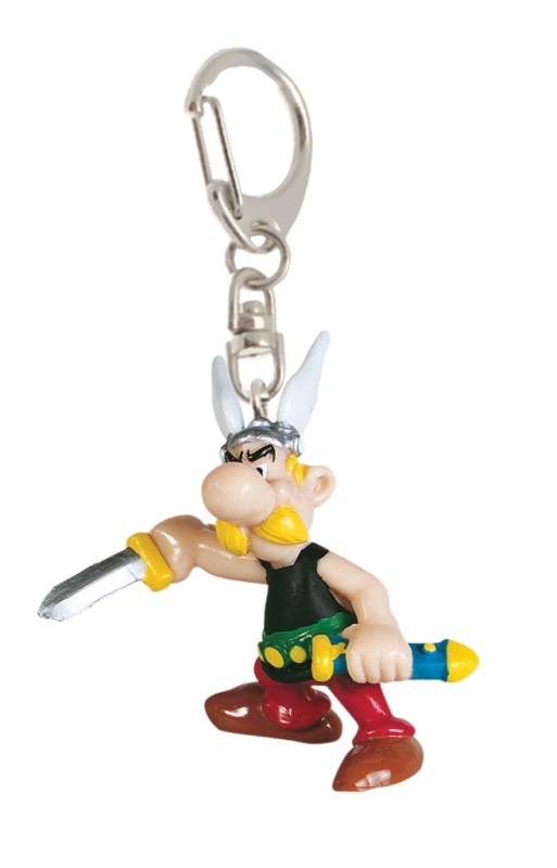 PORTE-CLES ASTERIX TENANT SON EPEE