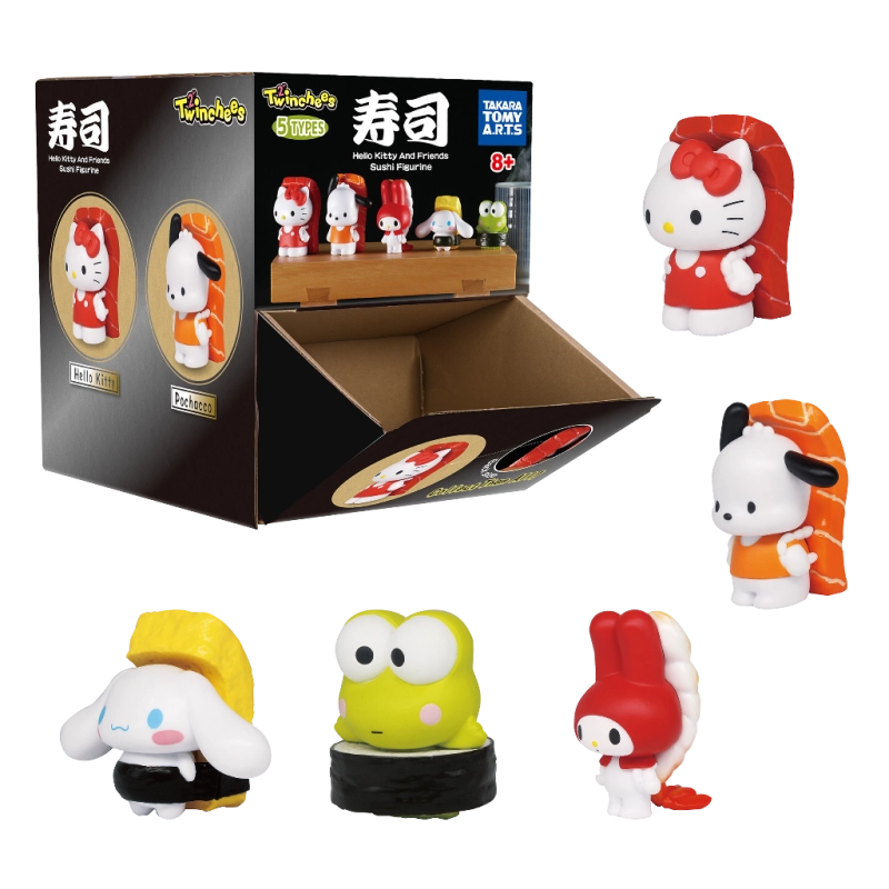 Twinchees Figurines Hello Kitty & Friends I Love Sushi