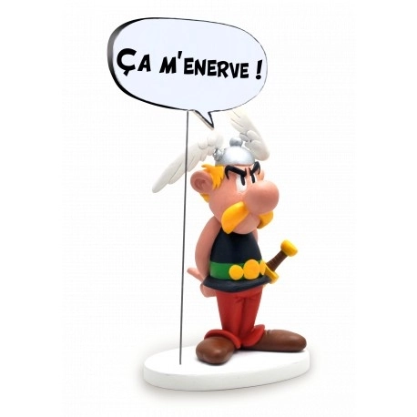 FIGURINE DE COLLECTION BULLE ASTERIX : CA M'ENERVE