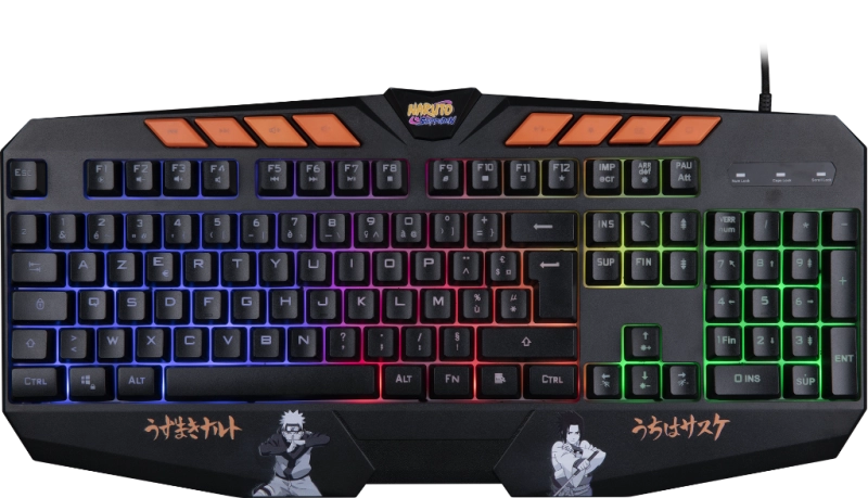 Clavier gaming rétroéclairé - Naruto