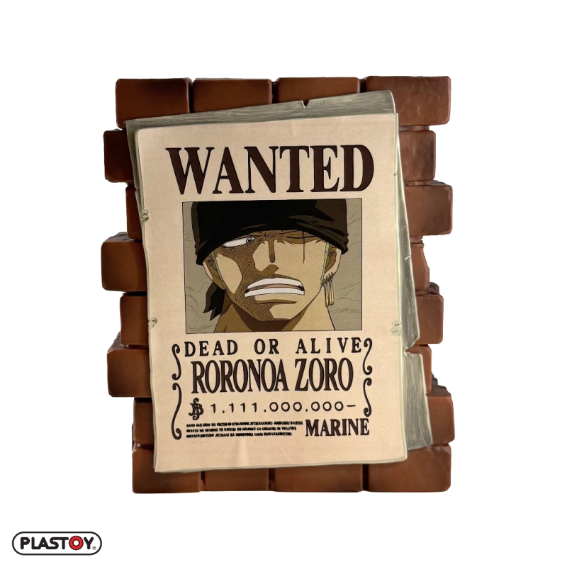 TIRELIRE AFFICHE WANTED ZORO