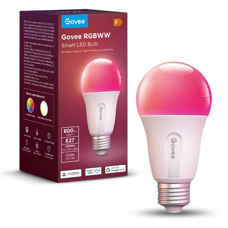 Govee Smart Wifi&BLE Light Bulb 800lm