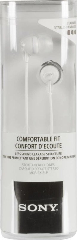 Ecouteurs intra-auriculaires Sony MDR-EX15LP (blanc)