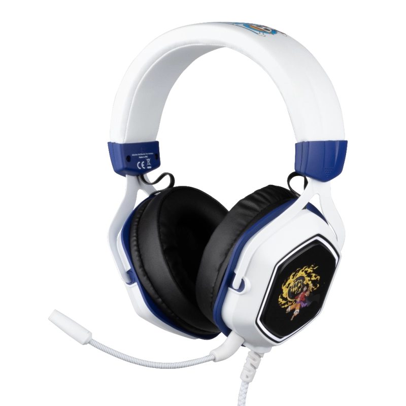 Casque gaming filaire blanc - One Piece